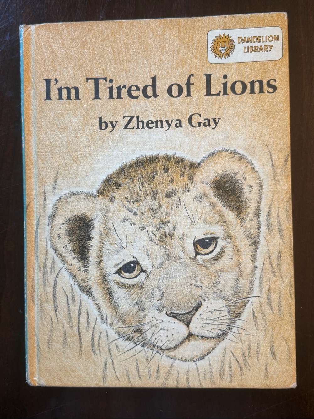 Vintage 1961 Flip / I'm Tired of Lions 2-in-1 Dandelion Library Hardcover book.